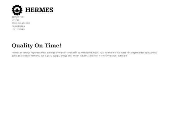 Hermes theme site design template sample