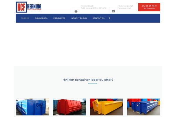Industrial theme site design template sample
