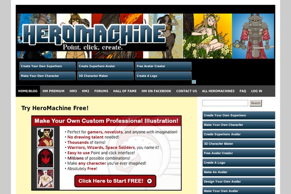 heromachine.com site used Coraline-heromachine