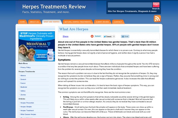 herpes-simplextreatment.com site used Deepblue2