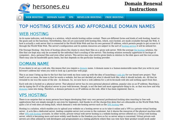 hersones.eu site used Disc-overy