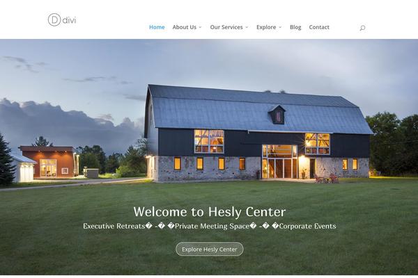 Divi theme site design template sample