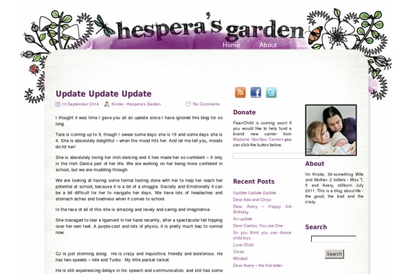 hesperasgarden.com site used Blue Design