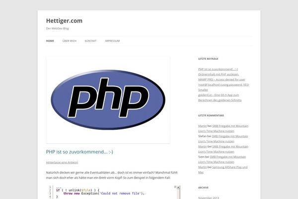 Twenty Twelve theme site design template sample