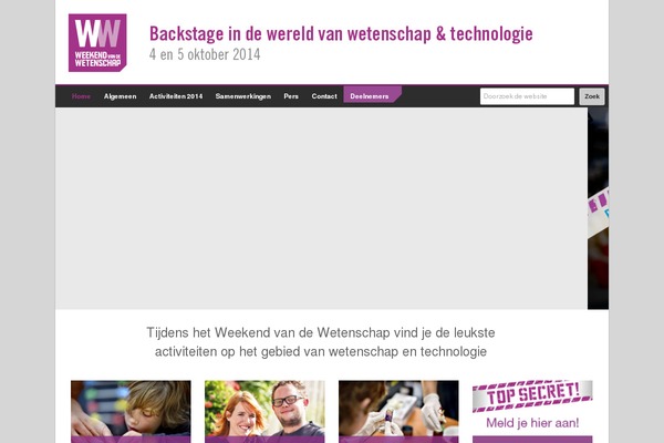 hetweekendvandewetenschap.nl site used Weekend-van-de-wetenschap