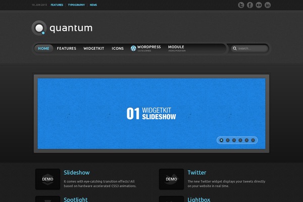 Yoo_quantum_wp theme site design template sample