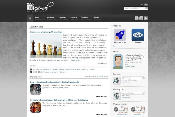 WordPress website example screenshot