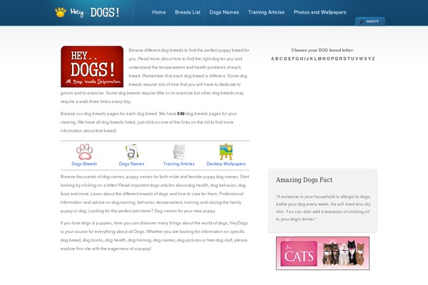 heydogs.com site used Dogs