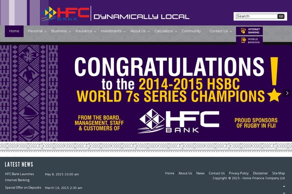 hfc.com.fj site used Hfc