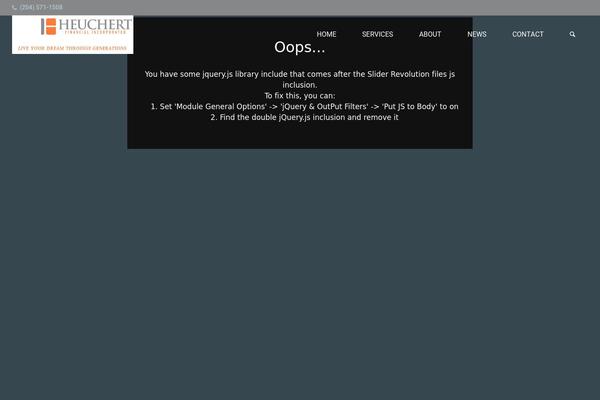 Site using Super RSS Reader plugin