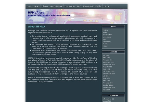 WordPress website example screenshot