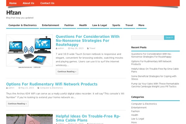 WordPress website example screenshot