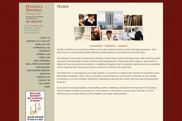 WordPress website example screenshot
