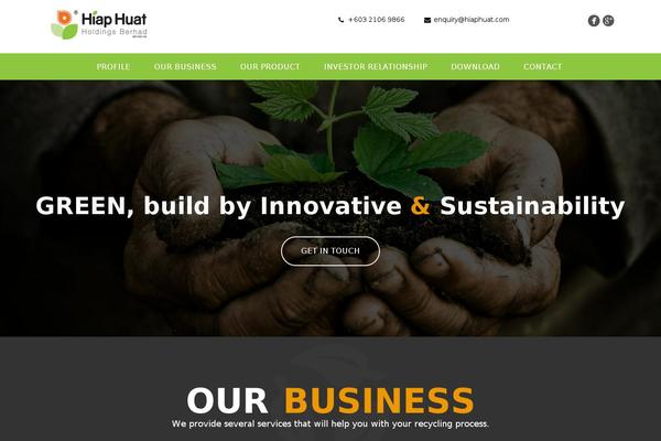 Eco Recycling theme site design template sample