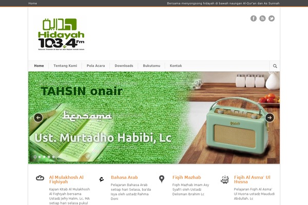 Site using Arabic Font plugin