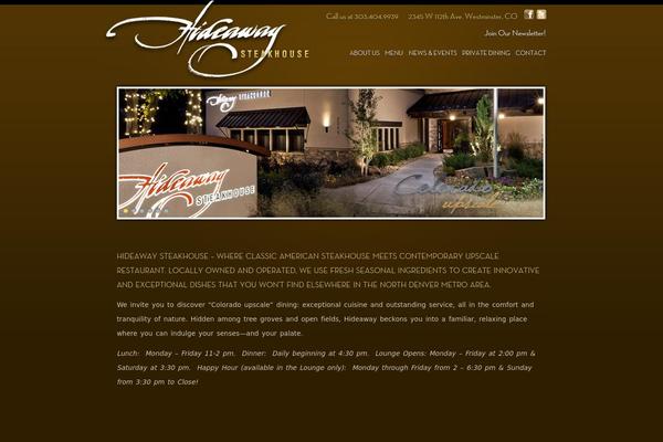 hideaway theme websites examples