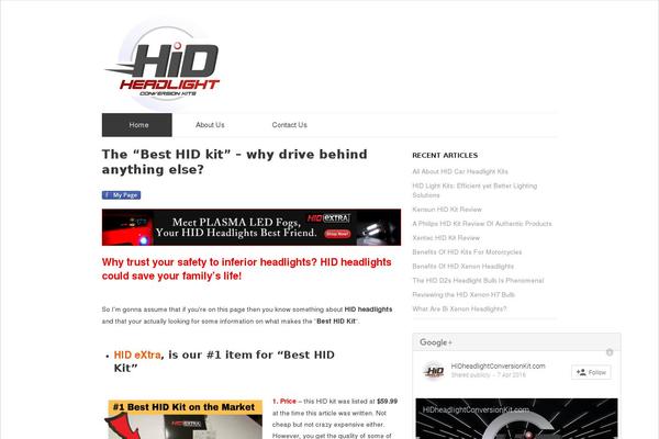 hidheadlightconversionkit.com site used Calibrefx Framework