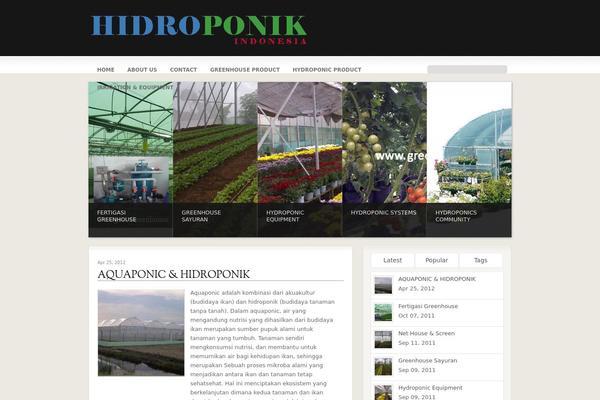 hidroponik.org site used Paperfolio