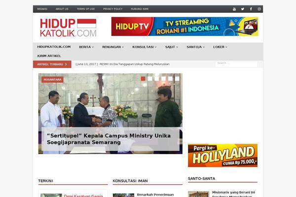 Newspaper theme site design template sample