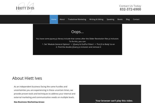 WordPress website example screenshot