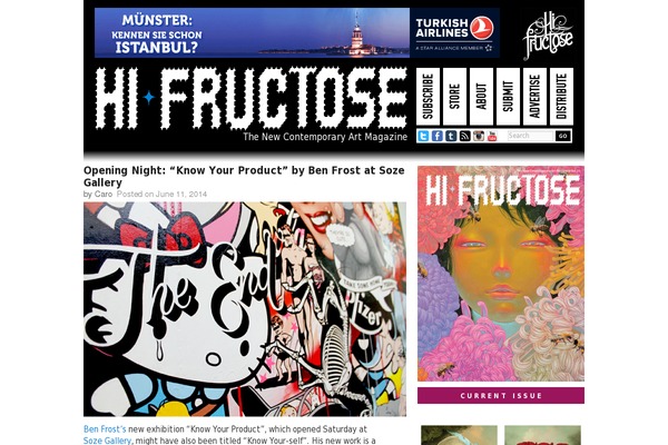 hifructose.com site used Hi-fructose