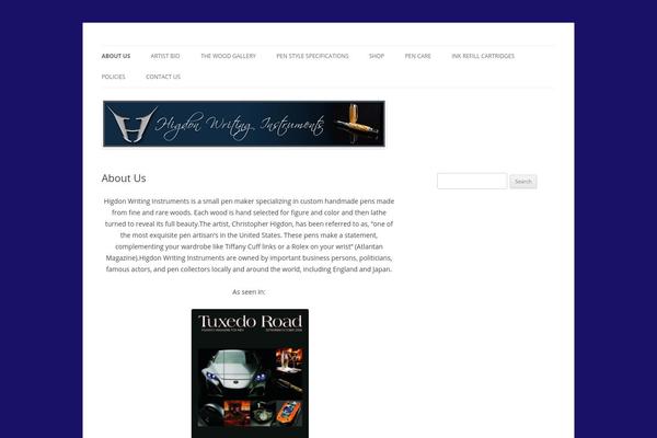 WordPress website example screenshot