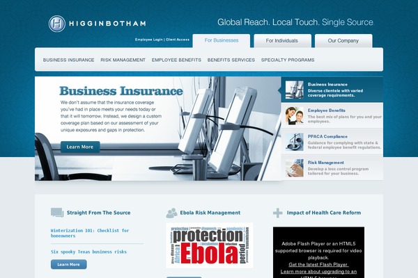 higginbotham WordPress theme, websites list used higginbotham theme higginbotham theme websites examples