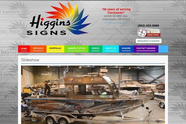 higginssigns.com site used Yoo_balance