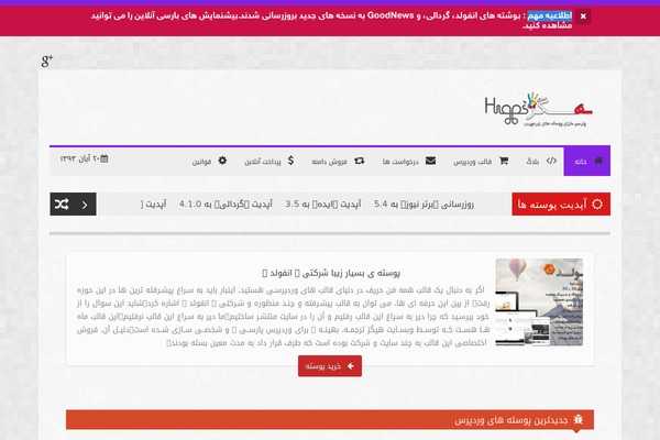 WordPress website example screenshot