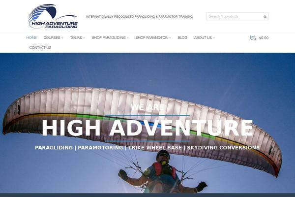 highadventure.com.au site used Adrenalin-2