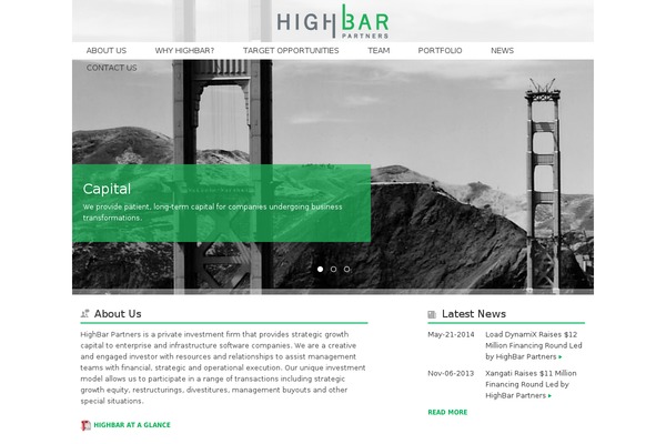 highbarpartners.com site used Highbar