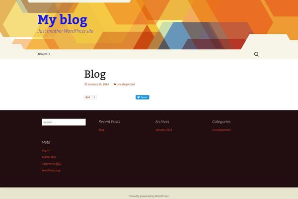 Twenty Thirteen theme site design template sample
