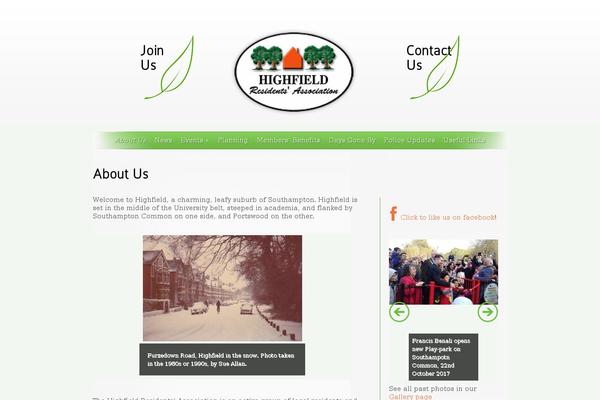 SimplePress child theme site design template sample