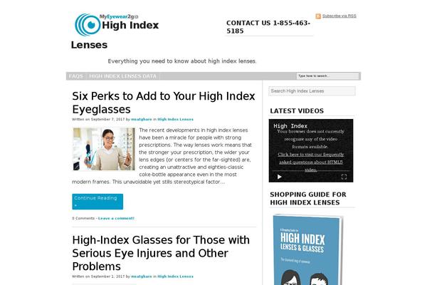 highindexlenses.com site used Cosmick-standard-theme-2019