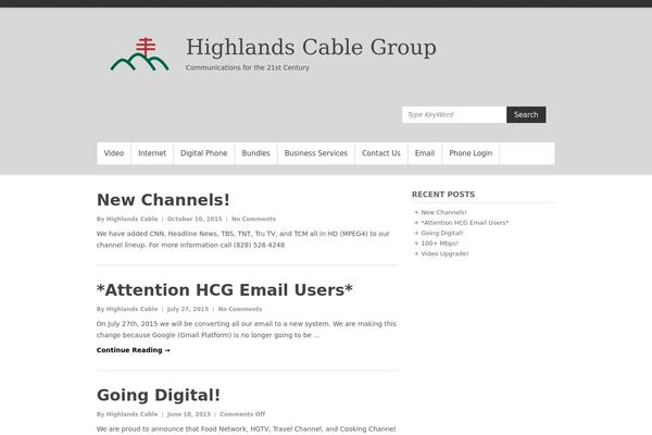 highlandscablegroup.com site used Melos-grid