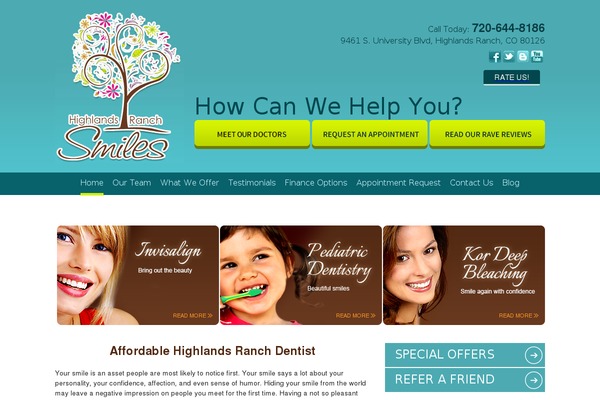 highlandsranch theme websites examples