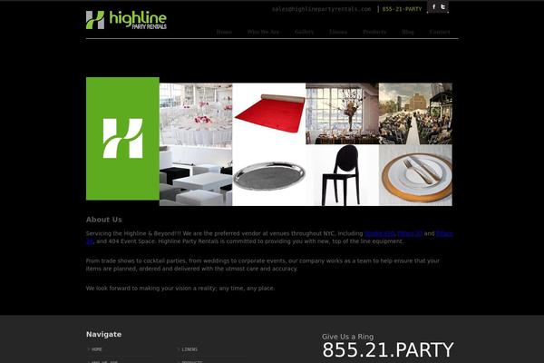 highlinepartyrentals.com site used Highline