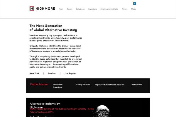highmore.com site used Highmore