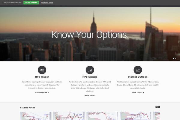 Vantage theme site design template sample