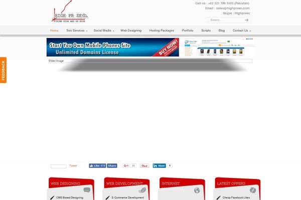 WordPress website example screenshot