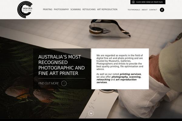 highres.com.au site used Hiresdigital