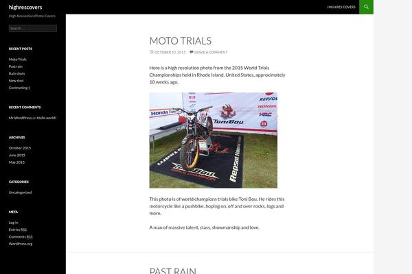 Twenty Fourteen theme site design template sample