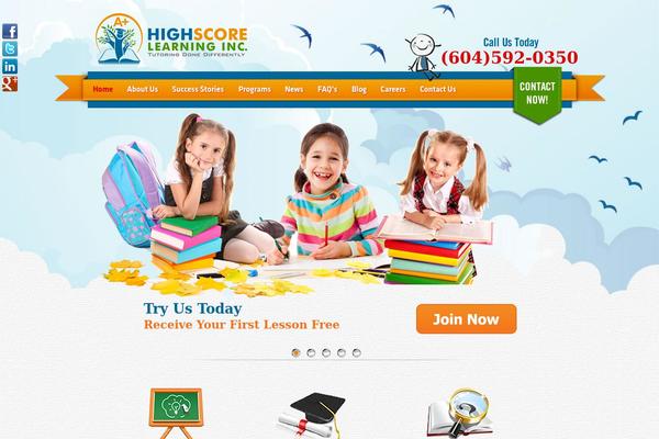 highscorelearning.com site used Hsl