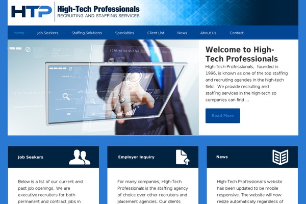 Enterprise Pro theme site design template sample