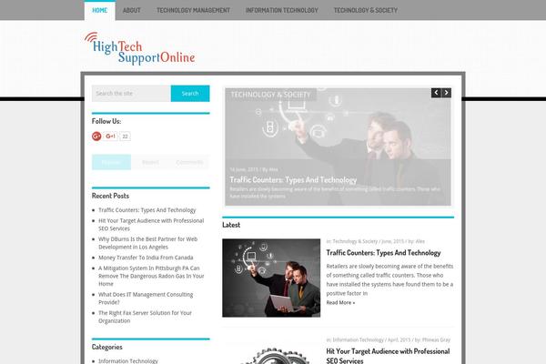 hightechsupportonline.com site used Hotnews