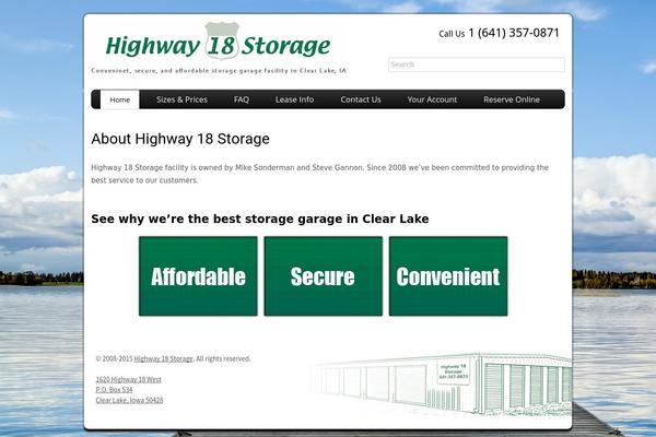 highway18storage.com site used Headway