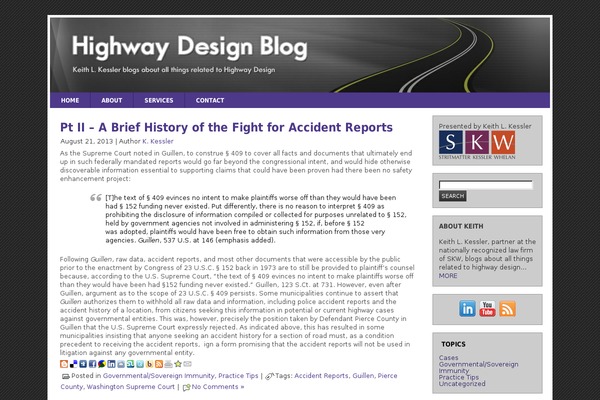 highwaydesignblog.com site used Highway_design