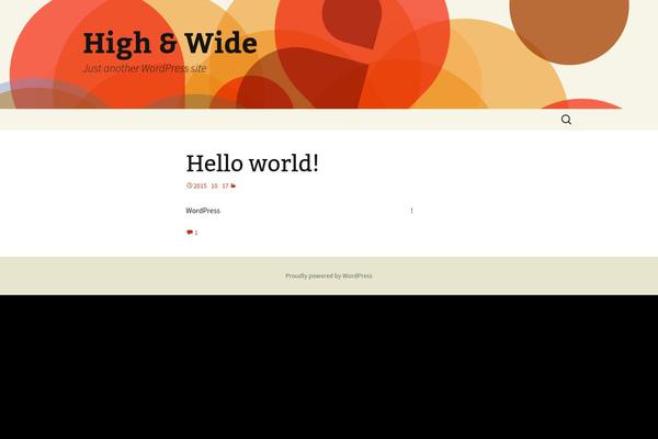 Twenty Thirteen theme site design template sample