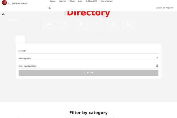 My-listing theme site design template sample
