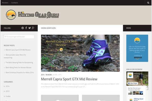 Hueman theme site design template sample